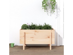 Vidaxl Canteiro Elevado De Jardim 101x50x57 Cm Madeira De Pinho Maciça