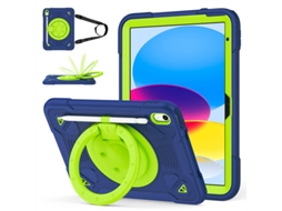 Lurelia Capa Para Samsung Tab A9, Silicone, Azul, Proteção Contra Quedas, Encaixe Estável