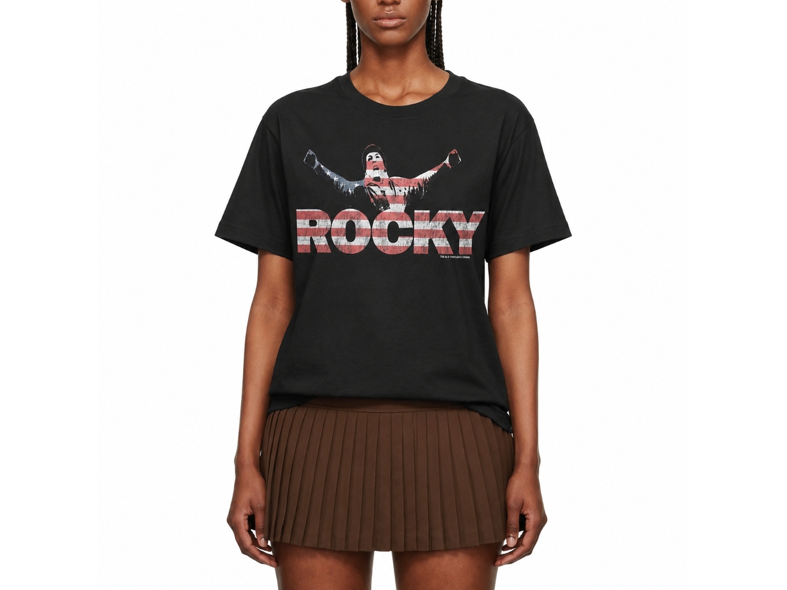 Rockinstone Rocky Movie Classic Rock Black Adult T-shirt Size:xxxl