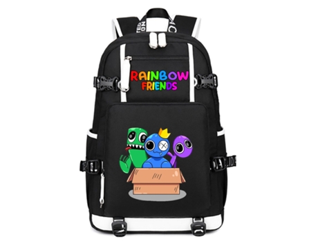 KOHREE Conjunto de Três Peças de Mochila de Estudante Rainbow Friends
