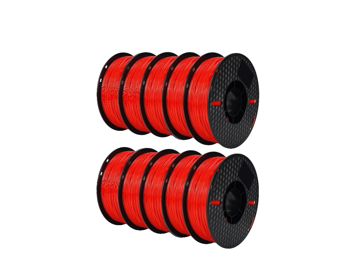 Filamento Tpu, Diâmetro De 1,75 Mm, Dureza 95a,10kg Tpu Red Oem