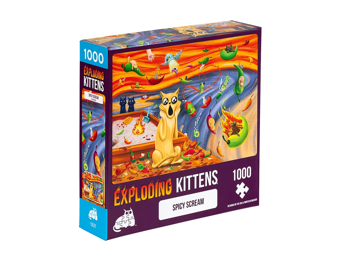 Puzzle EXPLODING KITTENS Spicy Scream (1000 Peças) | Worten.pt