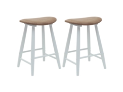 Vidaxl Cadeiras De Jantar 2 Pcs Branco 46 X 37 X 63 Cm