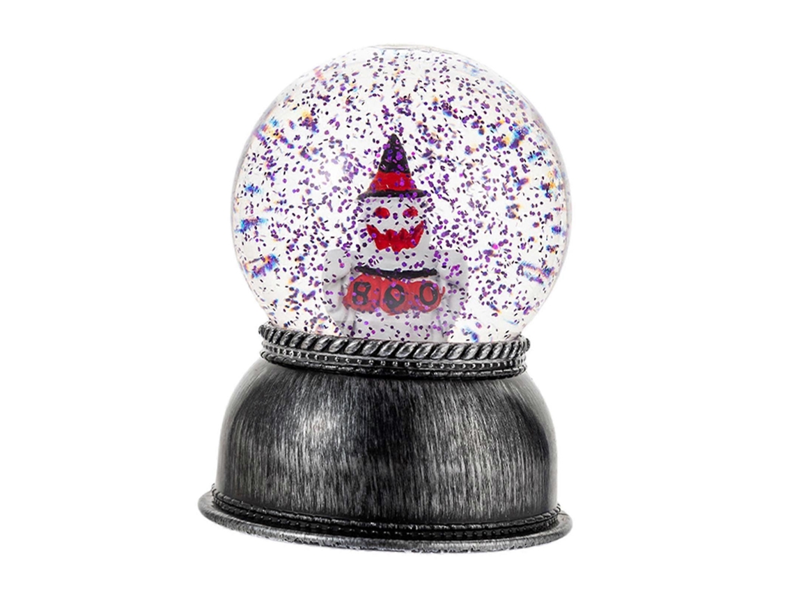 Halloween Snow Globe Tabletop Ornament Keepsake Desk Lamp Night Light Lightedghost