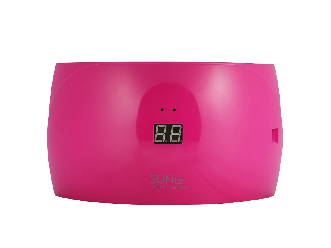 Lâmpada De Unhas Com 15 Leds Moda Uv Útil Com Tela Digital Cor Rosa Vermelho Para Secagem De Gel E Manicure