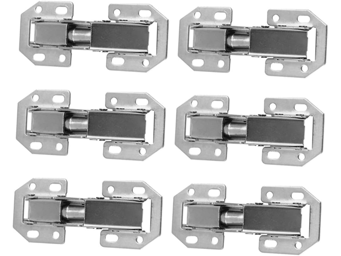 Conjunto De 6 Dobradiças Aço Para Portas Armários, Acessórios Móveis