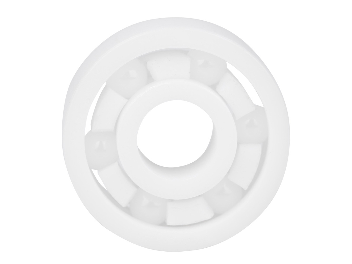 Rolamento Miniatura De Bola Cerâmica Zro2 606 6x17x6mm Branco Para Equipamentos Mecânicos