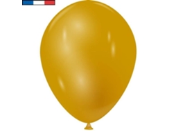 Balão Látex Francês Metálico Dourado 30cm (x10) R/34790