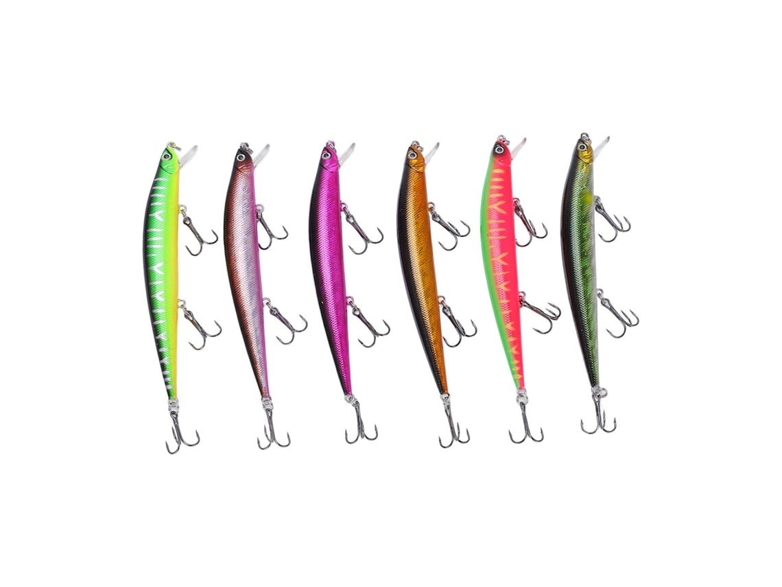 Lure (floating And Suspending For Catching Small Zander And Elopichthys Bambusa) 6pcs Minnow Slender Artificial Bait Beginner's Magic Tool