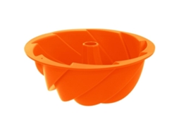 Forma para Kouglof Orion Silicone 23,5 cm Laranja Resistente ao Calor