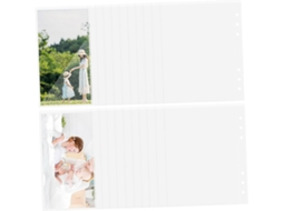 Happyyami 50 Peças Transparentes De Proteção Lote De Pochetes Perfuradas Para Documentos Fotos E Cartões