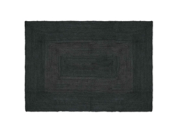 Conjunto 1 Carpete De Área Vidaxl Cinzento Escuro Juta (120 X 170 Cm)