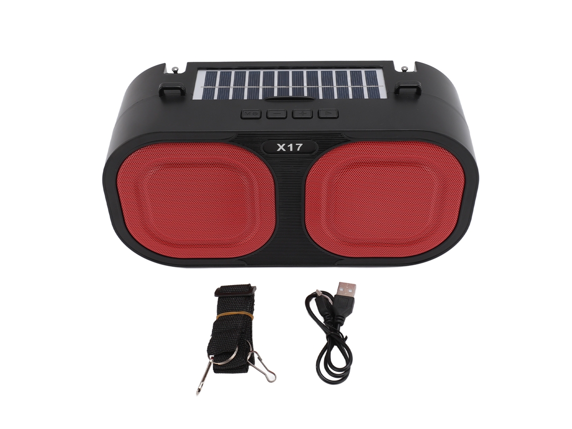 Alto Falante Solar Bluetooth 5.0 Com Luz Led