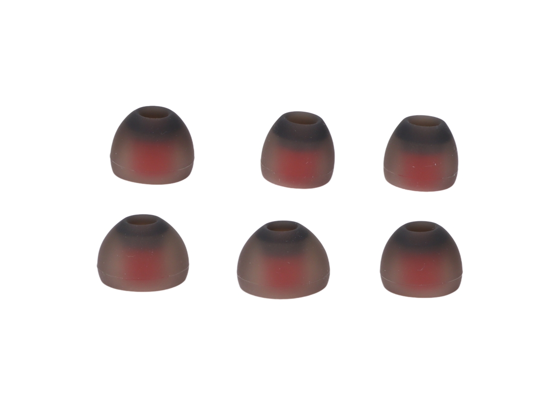 6 Pares de Almohadillas de Silicona Grises y Rojas para Auriculares Philips Jaybird X4, X3 y X2 X, Reducción de Ruido S/MARCA