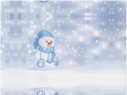 Colcha de Flanela com Estampa Boneco Neve Natalino Macia e Quentinha para Sofá Quarto 101 6 X 76 2 Cm, Macio
