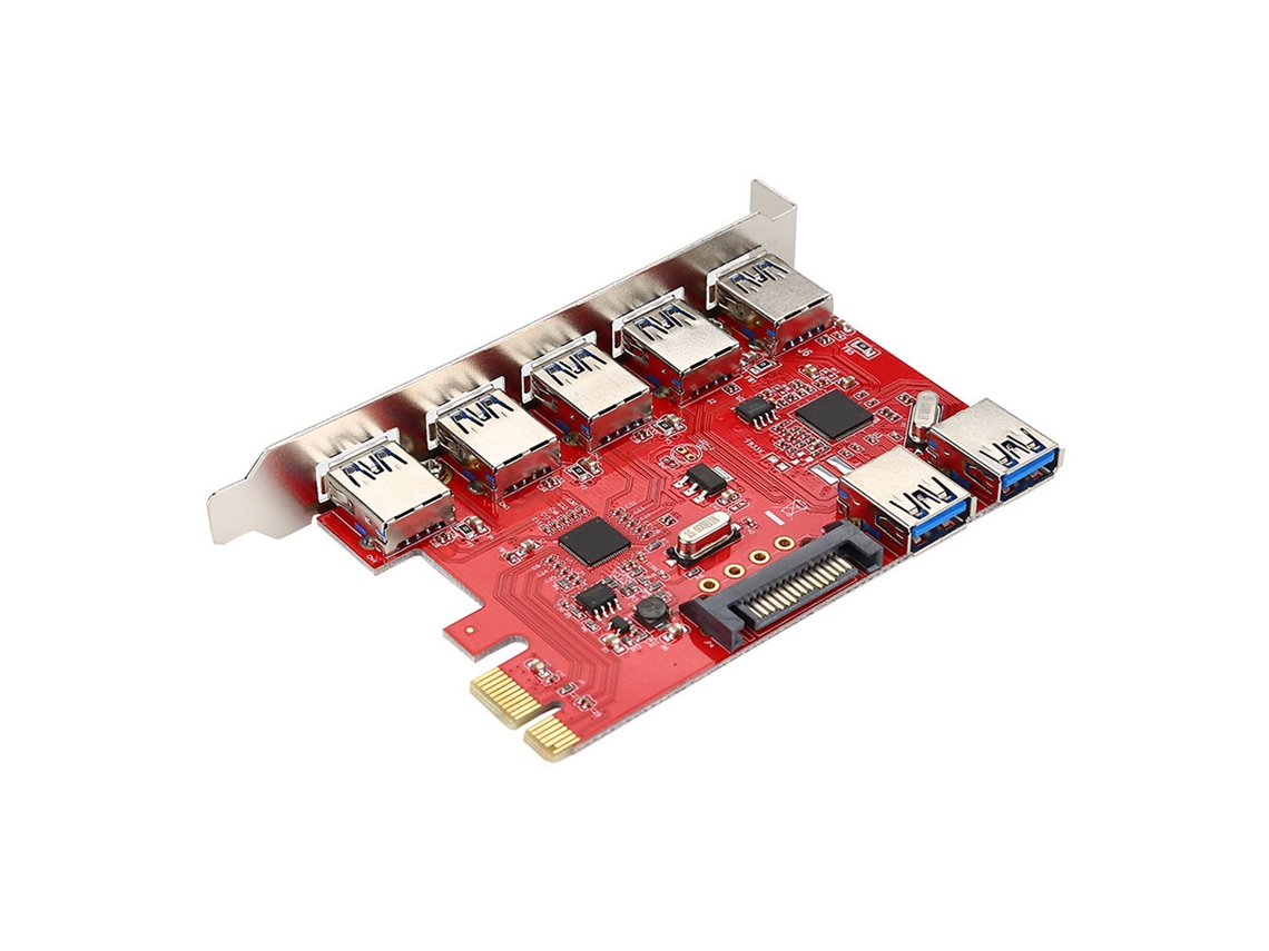 2026 placa de Expansão Pci para Usb 3.0 com Rj45