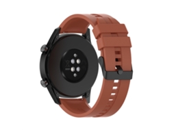 Bracelete Silicone 22Mm para Huawei Watch Buds/Watch 3 Pro Laranja Vermelha
