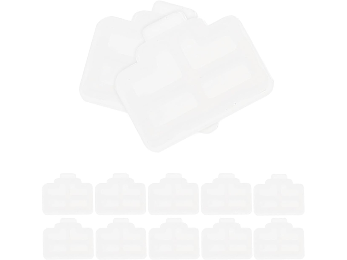 50 Peças De Plugues De Silicone Brancos Para Interface De Rede