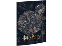 Pasta Para Desenho Harry Potter, 320 X 430 Mm, Para Formatos Até Din A3, Com Fecho Elástico, 1 Unida Gokoco