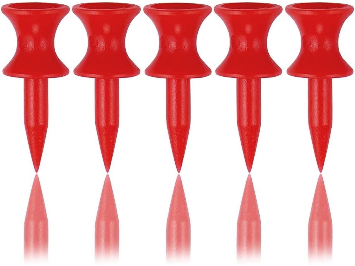 Lurelia Tees De Golfe, 100 De Plástico Small Castle, Vermelhos, 32 Mm (1 1/4")
