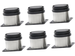 Sewacc Conjunto De 6 Pés Ajustáveis Em Aço Inoxidável Para Móveis, Sofás E Mesas, Com Design Robusto