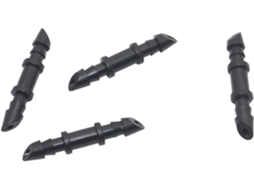 Pacote com 100 Conectores de Plástico para Mangueira Jardim Conector Reto Conexão Farpa Sistema Irrigação por