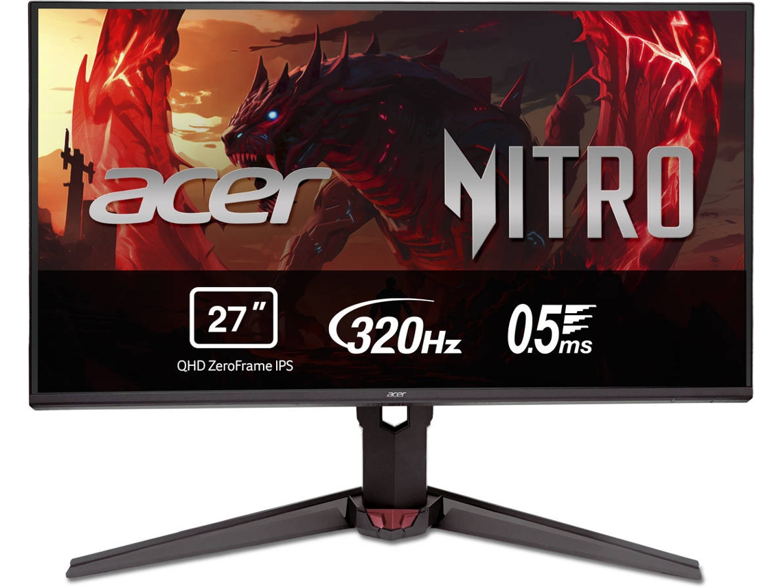 Monitor Gaming ACER Nitro XV270UF3BMIIPRX (27'' - QHD - 0.5 ms - 320 Hz)