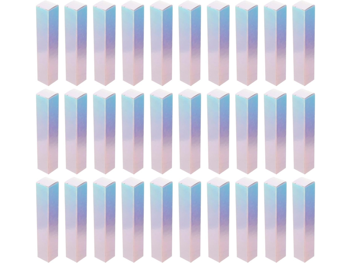 Conjunto De 50 Caixas De Papel Dobráveis Para Batons E Gloss.