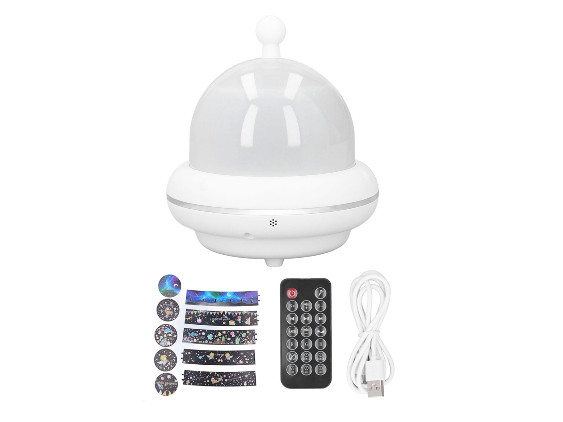Projetor de luz noturna estrela, com controle remoto, música Bluetooth, timer, múltiplos padrões, USB S/MARCA