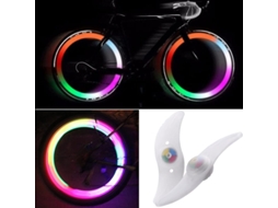 Luzes De Raio Para Bicicleta Led Com Mudança De Cor - Multicolorido