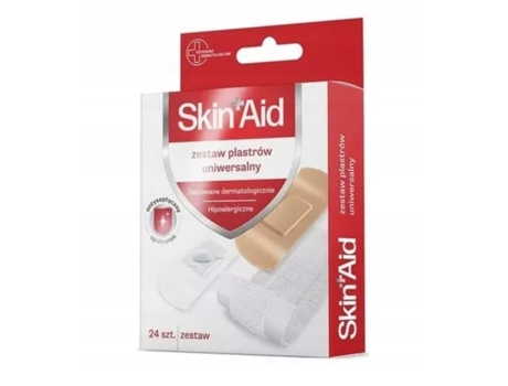 Universal Adhesive Bandage Set By Skin Aid, 24 Pieces Paso Trading