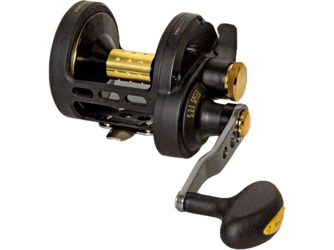 Carreto BLACK CAT Molinete Siluro Buster Mão Preto