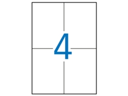 Etiquetas Adesivas para Laser A4 APLI (Branco - 105 X 148 mm)
