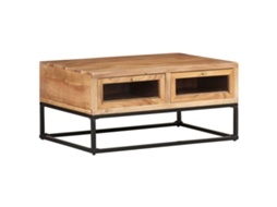 Vidaxl Mesa De Centro 90x60x40 Cm Madeira De Acácia Maciça