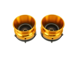 Adaptador Nab Hub 1/4 10 Polegadas Aço Alumínio Universal Para Studer Revox Akai Teac 2pcs Dourado