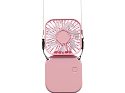 Mini Ventilador Portátil Recarregável Via Usb, Ventilador Elétrico Dobrável Com 3 Velocidades, Mini Ventilador De Mesa Pessoal (rosa)