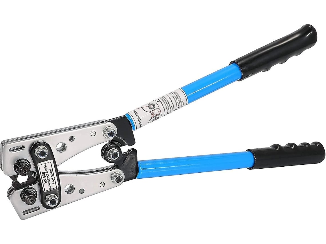 Alicate De Crimpagem Para Terminais De Bateria, Compatível Com Cabos De 6 A 50mm.