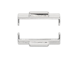 Conector Pulseira Relógio Metal 22mm Para Fit 2 Prata 2 Peças