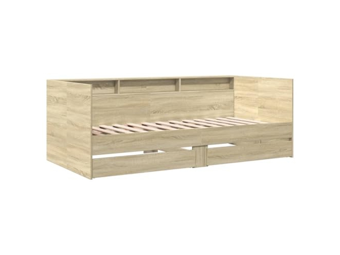Daybed, Daybeds Vidaxl Marrom Madeira Processada (90 X 190 Cm)