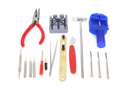 Kit De Ferramentas De Reparação De Relógios 16pcs Para Trocar Pulseira E Bateria