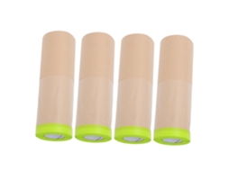 Pacote com 4 Películas de Mascaramento À Prova Poeira para Pintura Automotiva, Proteção Móveis, Papel Kraft e