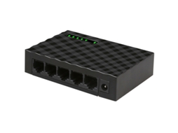 Switch De Rede De 5 Portas (preto), 4 Cabos De Rede, Interface Rj45, Plugue Padrão Europeu