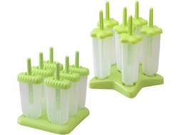 Forma De Picolé Plástico 2 Peças Com Alça