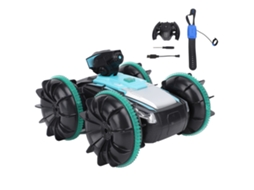 Mali carro de Stunt Rc com Detecção de Gestos 360 Graus Luzes Duas Sides para Meninos Verde