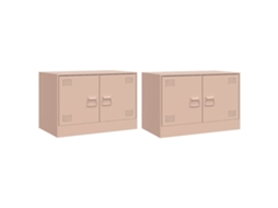 Tv Cabinet Set, Tv Cabinet Sets Vidaxl Cor-de-rosa Aço (n/a)