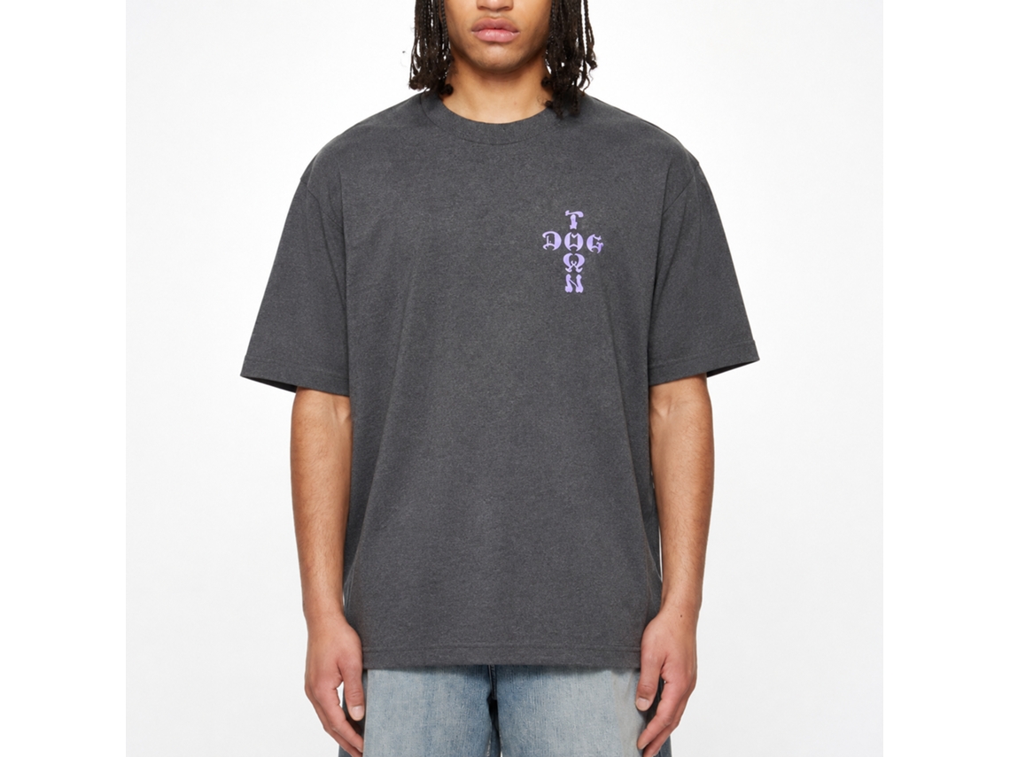 Dogtown Cross Logo Color T-shirt 3 Charcoal Grey Unisex Adults Size:xxxl