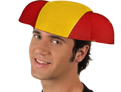 Chapéu  Toureiro Com Bandeira De Espanha (Tam: Tamanho Único)