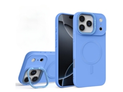 Capa Para Iphone 17 Pro Max - Resistente Ao Impacto,com Suporte Ajustável. Azul Hexinyigjly