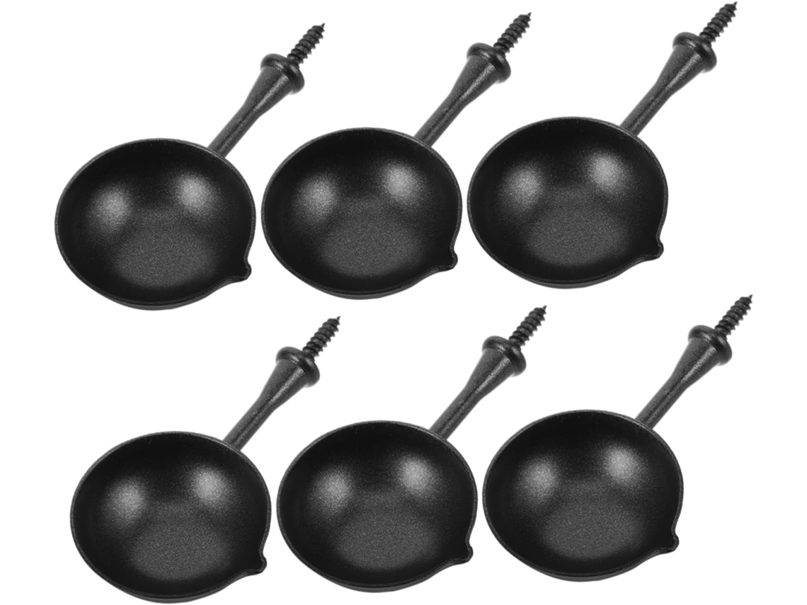Conjunto De 6 Colheres De Ferro Para Selar Cera Derretida