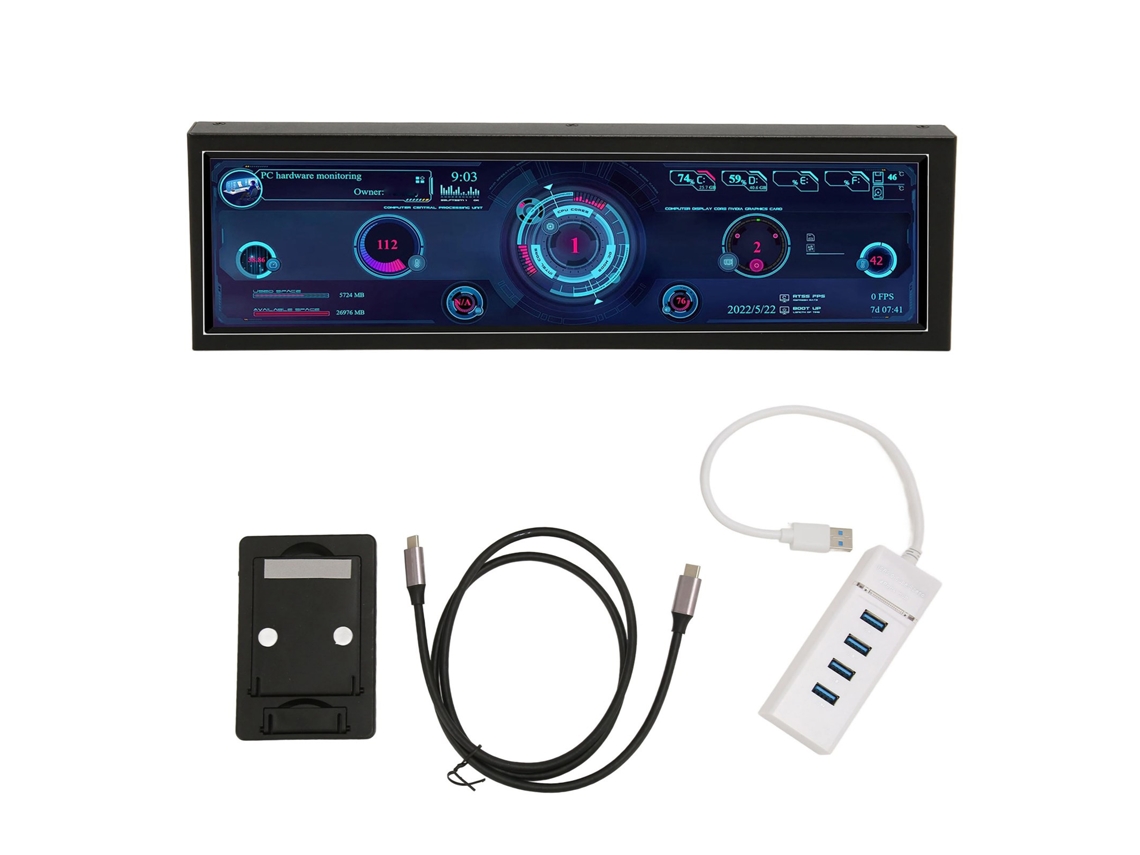 Monitor de Temperatura com tema dinâmico e conexão USB-C EOOCOO